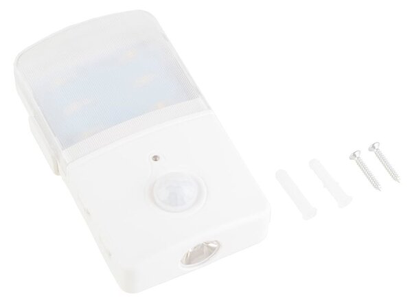 LED svietidlo + bočné svetlo, 1x LED 0,5w 4000k, w, pohybový senzor