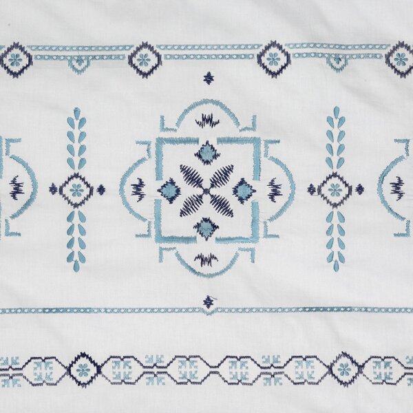 SATÉNOVÉ OBLIEČKY HAFT 160X200 CM, 2KS 70X80 CM BIELE