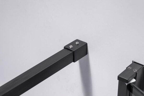 BPS-koupelny Štvorcový sprchový kút BS13A 80x80 čierna/transparent + vanička ST02A BL čierna