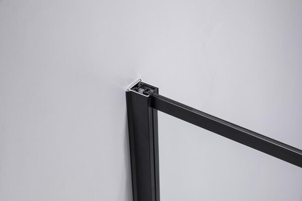 BPS-koupelny Štvorcový sprchový kút BS13A 80x80 čierna/transparent + vanička ST02A BL čierna