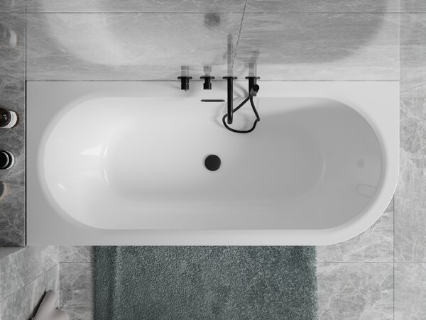 Besco Akrylátová voľne stojaca vaňa Avita A-Line CC/SP 150x75 (160x75, 170x75), s prepadom