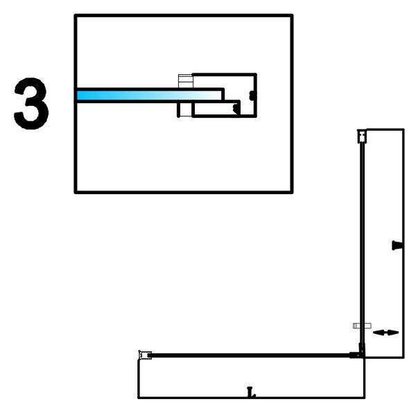 BPS-koupelny Štvorcový sprchový kút BS13A 80x80 čierna/transparent + vanička ST02A BL čierna