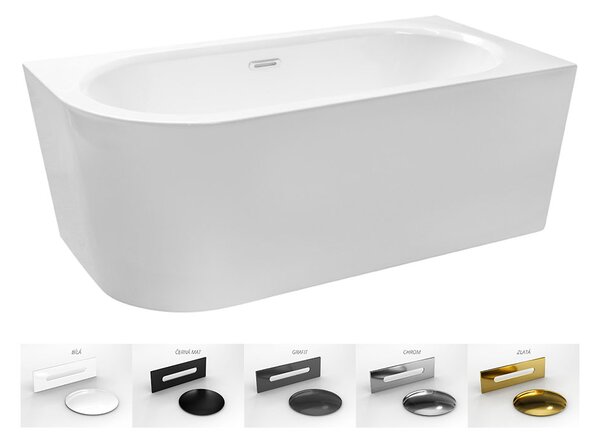 Besco Akrylátová voľne stojaca vaňa Avita A-Line CC/SP 150x75 (160x75, 170x75), s prepadom