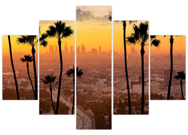Obraz - Panorama Los Angeles (150x105 cm)