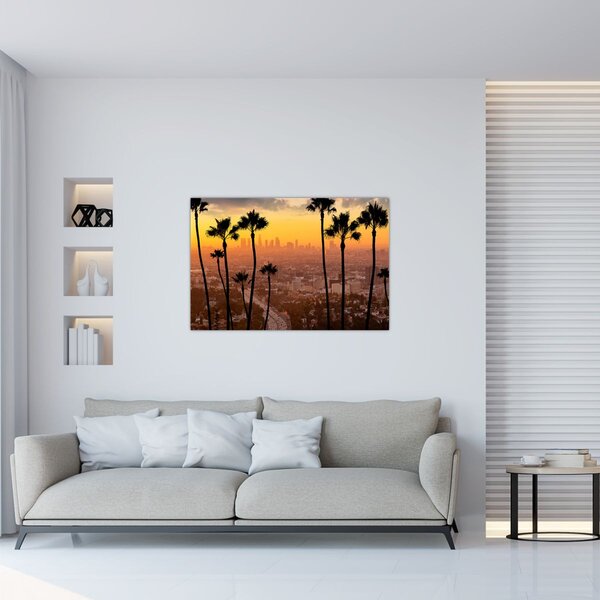 Obraz - Panorama Los Angeles (90x60 cm)