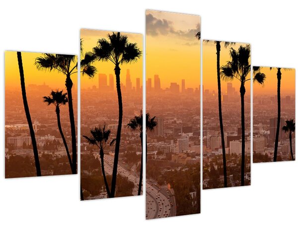 Obraz - Panorama Los Angeles (150x105 cm)