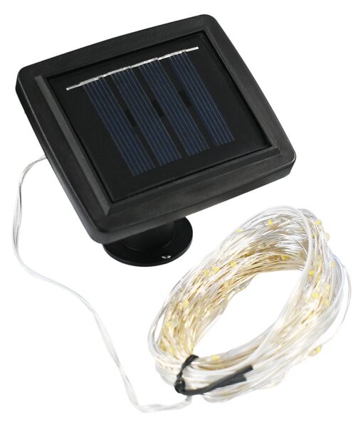 Solárna LED svetelná reťaz Micro, 15m BT