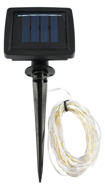 Solárna LED svetelná reťaz Micro, 15m BT