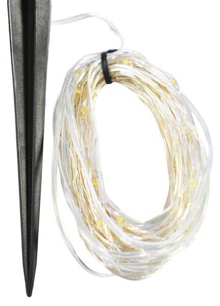 Solárna LED svetelná reťaz Micro, 15m BT