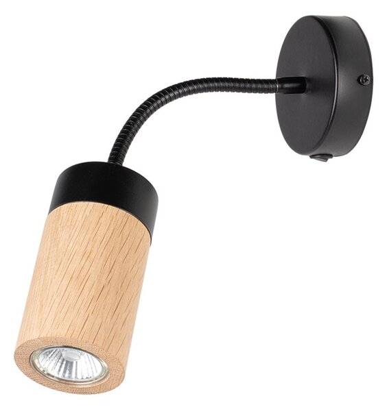 Bodové svietidlo Annick, 1x LED 5w (súčasť balenia), drevené tienidlo, olejovaný dub, b