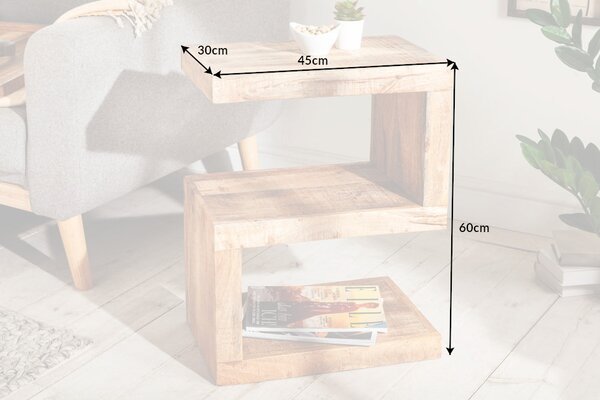 Dizajnový odkladací stolík Ari S 60 cm Mango