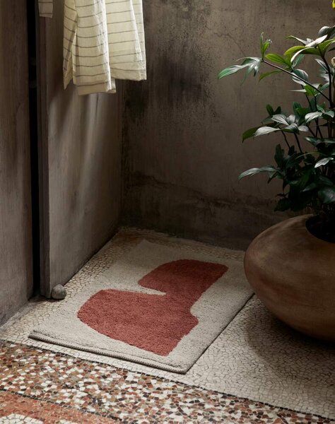 Ferm Living Predložka Lay, parchment / rust