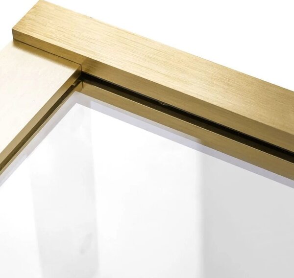 Posuvná vaňová zástena REA FABIAN 100 cm, zlatá kartáčovaná/transparent