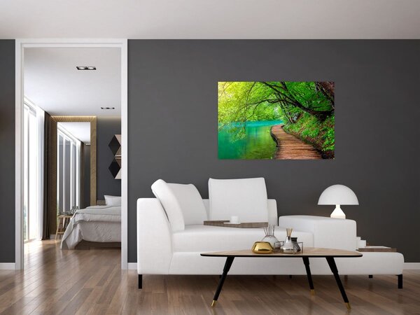 Obraz - Plitvické jazerá (90x60 cm)