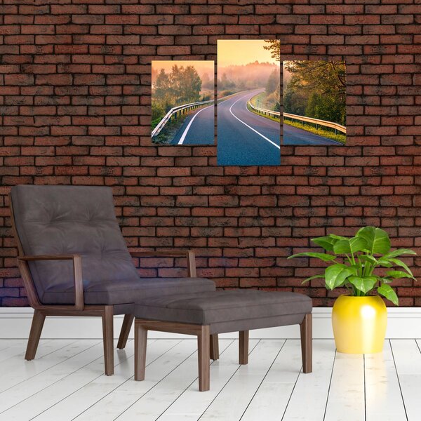 Obraz - Cesta pri východe slnka (90x60 cm)