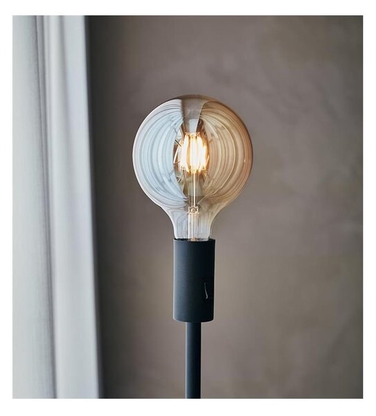 Čierna stojacia lampa Markslöjd Capital, výška 1,35 m