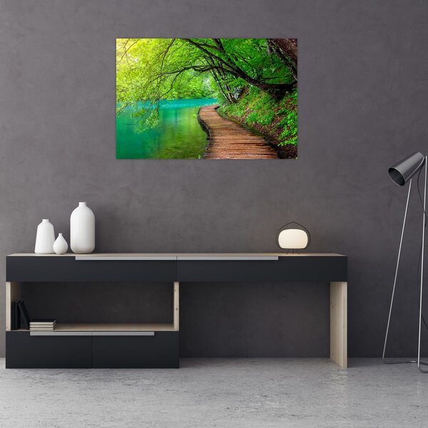 Obraz - Plitvické jazerá (90x60 cm)