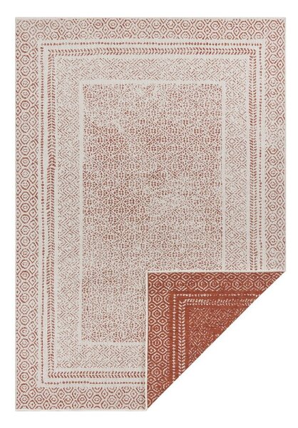Oranžovo-biely vonkajší koberec Ragami Berlin, 80 x 150 cm