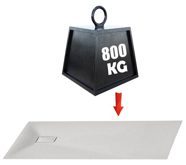 BPS-koupelny Obdĺžniková akrylátová sprchová vanička RIKO WH 150x80 biela