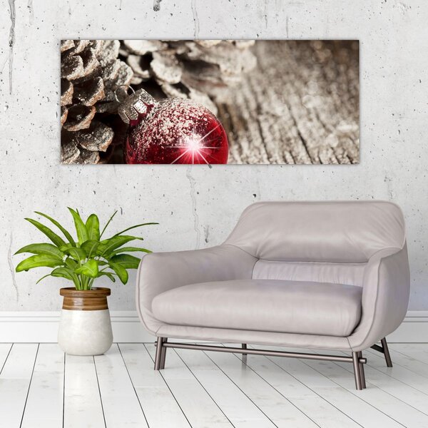 Obraz - Vianočné ozdoby (120x50 cm)