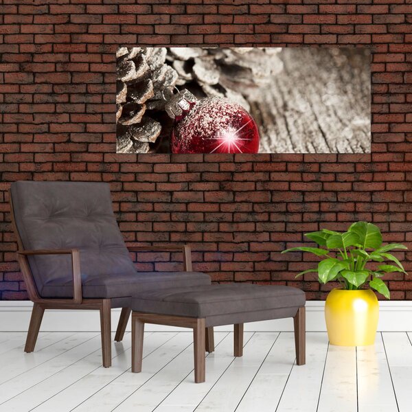 Obraz - Vianočné ozdoby (120x50 cm)