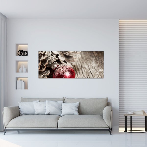 Obraz - Vianočné ozdoby (120x50 cm)