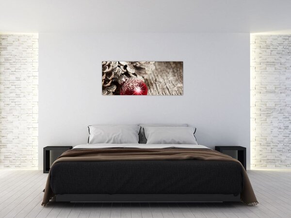 Obraz - Vianočné ozdoby (120x50 cm)