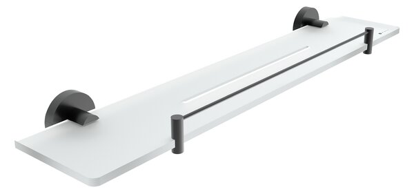 Nimco Polica, 60 cm s ohrádkou IXI UNIX ČIERNA - UNC X460-X-90