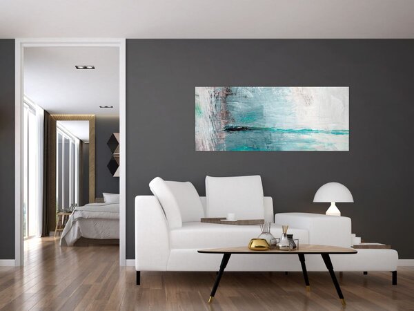 Obraz - Abstraktné olejomaľba (120x50 cm)