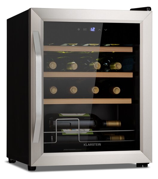 Klarstein Vinamour 16 Uno, vinotéka, 42 l, 16 fliaš, 5-18°C, 41 dB, sklo