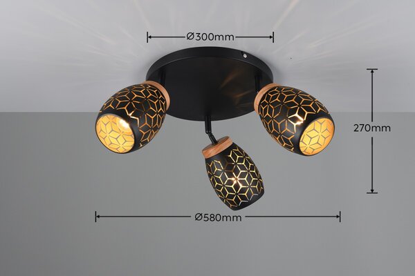Trio TR61573380 bodové stropné svietidlo BIDAR E14