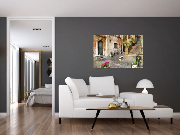 Obraz - Staré ulice Ríma (90x60 cm)