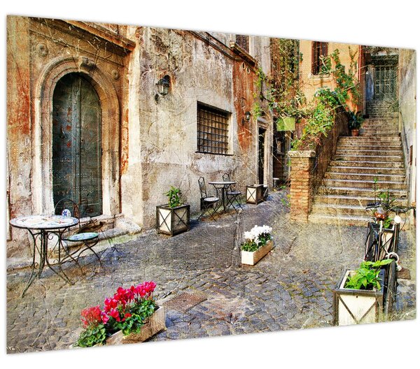 Obraz - Staré ulice Ríma (90x60 cm)