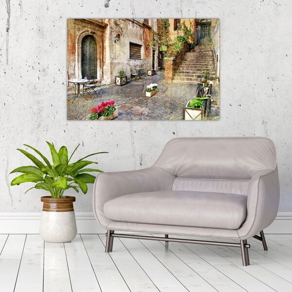 Obraz - Staré ulice Ríma (90x60 cm)