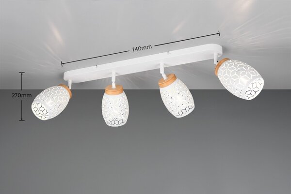 Trio TR81574031 bodové stropné svietidlo BIDAR E14