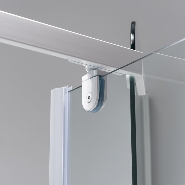 BPS-koupelny Päťuholníkový sprchový kút KZ91A WH 80x80 biela/transparent - bez vaničky
