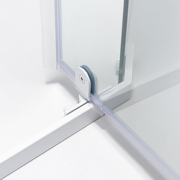 BPS-koupelny Päťuholníkový sprchový kút KZ91A WH 80x80 biela/transparent - bez vaničky