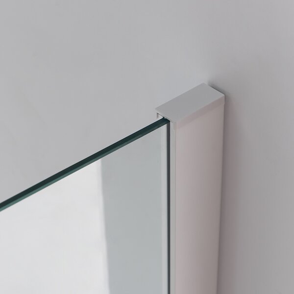 BPS-koupelny Päťuholníkový sprchový kút KZ91A WH 80x80 biela/transparent - bez vaničky