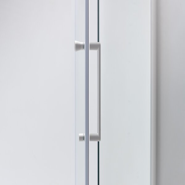 BPS-koupelny Päťuholníkový sprchový kút KZ91A WH 80x80 biela/transparent - bez vaničky