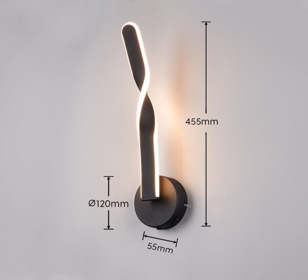 Trio TR25791732 LED nástenné svietidlo GINKO | 11W integrovaný LED zdroj