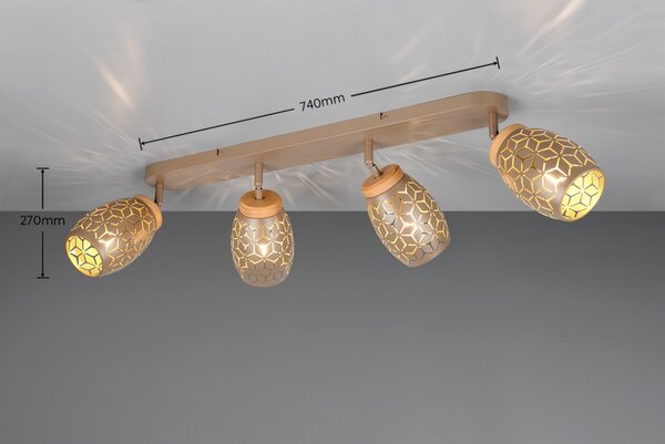 Trio TR81574065 bodové stropné svietidlo BIDAR E14