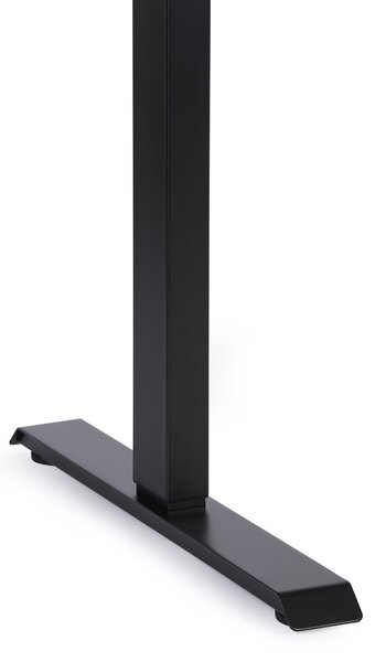 Výškovo nastaviteľný stôl, 1 motor, 745 - 1235 mm, doska 1600 x 800 mm, čierna podnož, sivá