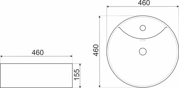 Novoterm Keramické umývadlo na dosku NV-KR-138 mramor