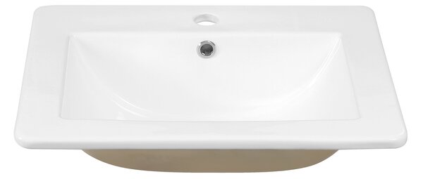 Novoterm Zápustné keramické umývadlo NV-KR-530, biele