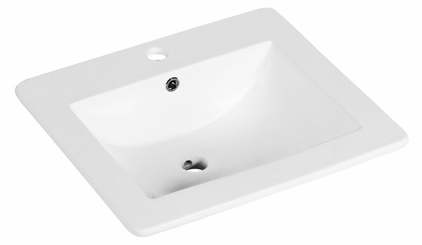 Novoterm Zápustné keramické umývadlo NV-KR-530, biele