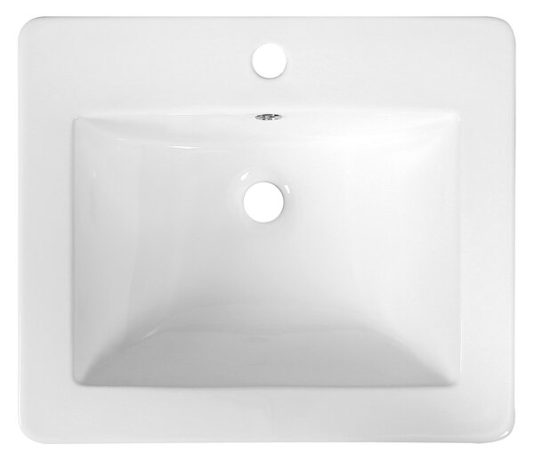 Novoterm Zápustné keramické umývadlo NV-KR-530, biele