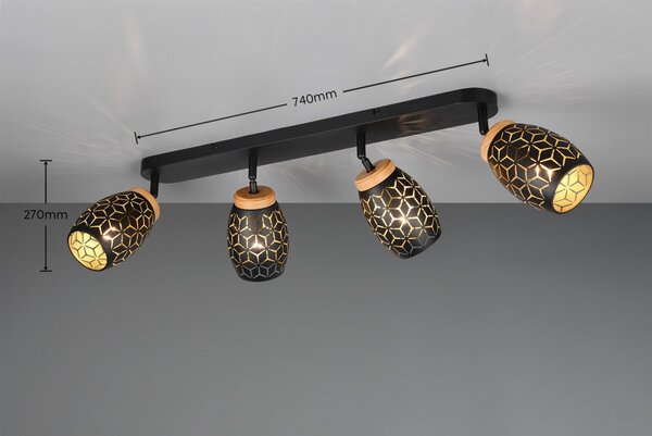 Trio TR81574080 bodové stropné svietidlo BIDAR E14