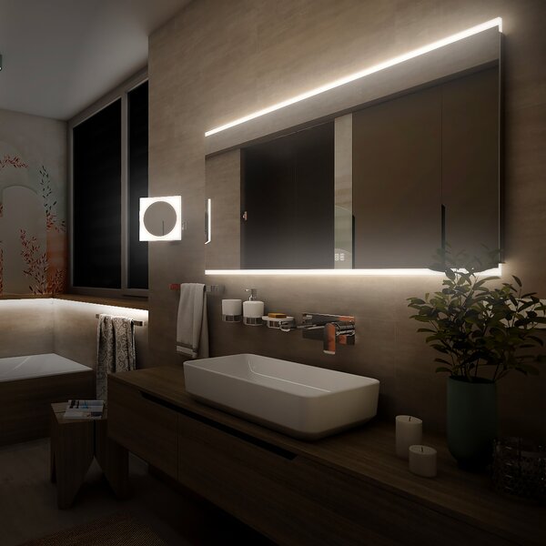 Nimco LED zrkadlo 1000x700 s dvoma dotykovými senzormi - ZP 12004VX