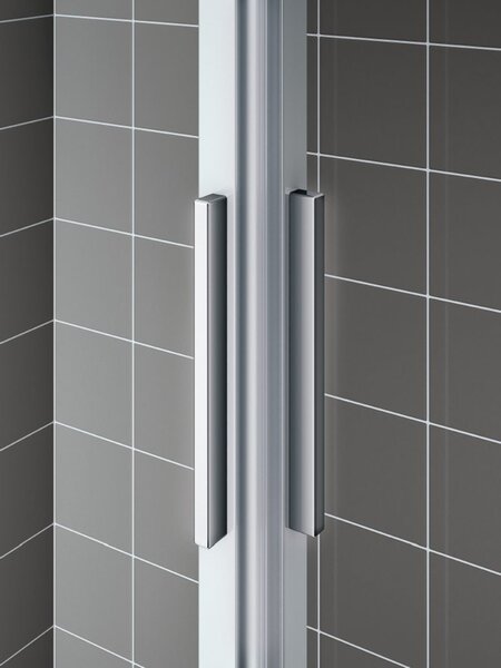 Štvorcový sprchovací kút Kermi Cada XS 90x90 cm - E2R 09020 PVK+E2L 09020 PVK