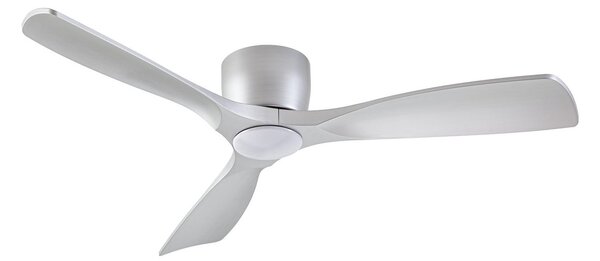 Stropný ventilátor Moneno Smart LED, strieborný, DC, stmievateľné, CCT – Lucande Lucande, Moneno, stmievateľné, Metalická, Obývacia izba, Kov, Moderný